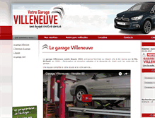 Tablet Screenshot of garagevilleneuve.com
